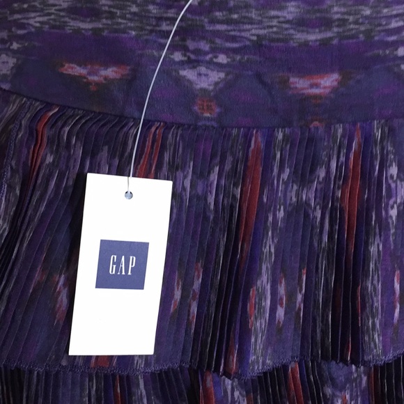 NWT Gap Size 6 cotton & silk Navajo pleated skirt - Picture 6 of 8